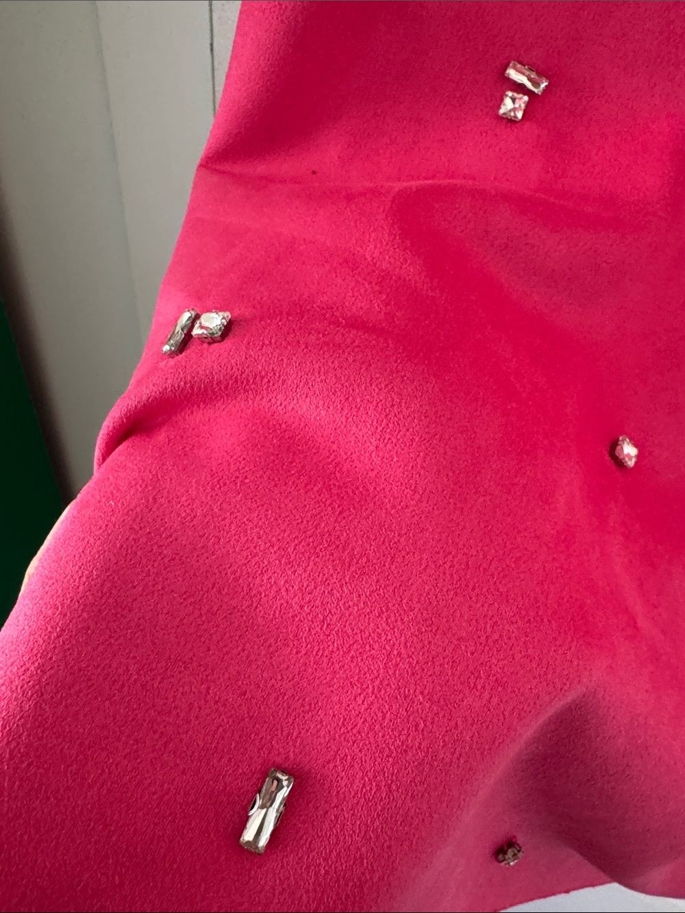 ZARA Vibrant Hot Pink Crewneck Dress - Picture 4 of 4